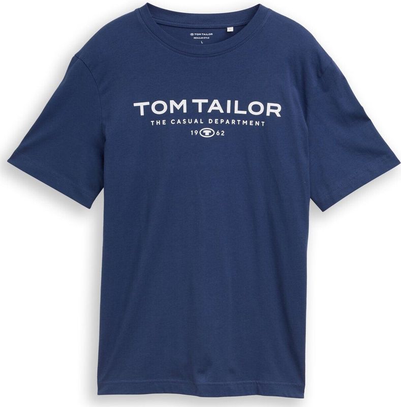Tom Tailor T-shirt van katoen met logoprint