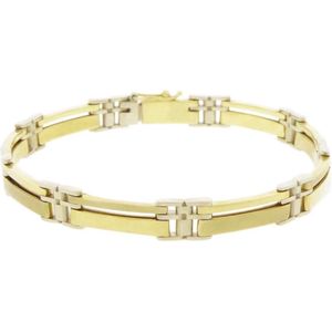 Christian bicolor gouden schakelarmband