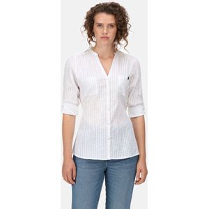 Het Regatta Malaya shirt met lange mouwen - dames - Coolweave - katoen - Wit