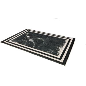 Furni24 Tapijtloper, (80x150 cm, wit-zwart)