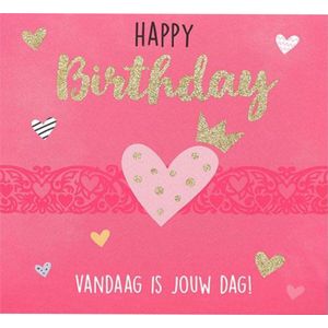 Depesche - Pop up muziekkaart met licht en de tekst ""Happy Birthday - Vandaag is jouw dag!"" - mot. 015
