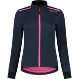 Rogelli Pesara Winter Fietsjack Dames - Wielrenjack - Winddicht - Blauw/Roze - Maat L