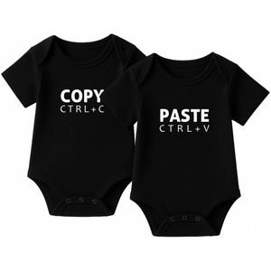 Romper Copy Paste - wit - lange mouw