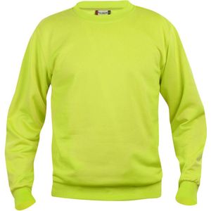 Clique Basic Roundneck Sweater Signaal-groen maat XL