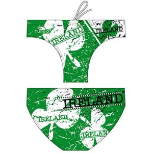 Turbo Ireland Waterpollo Zwemslip Groen 5-6 Years Jongens