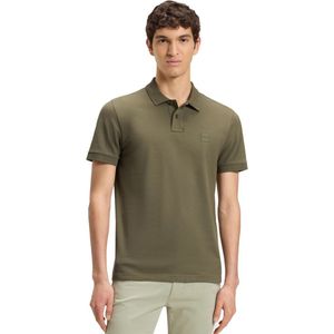 BOSS - Passenger - T-shirt - Olijfgroen - Katoen, Polokraag, Knoopsluiting
