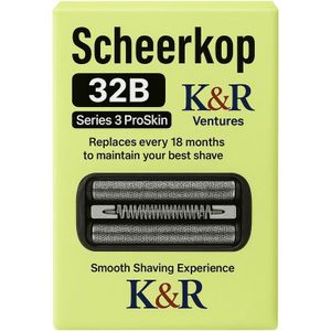 K&R Ventures - Universele Elektrische Scheerkop - Compatibel met Braun Series 3 (32B) - RVS Precisie Scheerkop