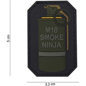 101 Inc Embleem 3D Pvc  4 M-18 Smoke Ninja  13004