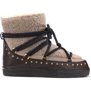 Inuikii - Curly Rock - Snowboots - Grijs - Lamsvacht en Volnerfleer