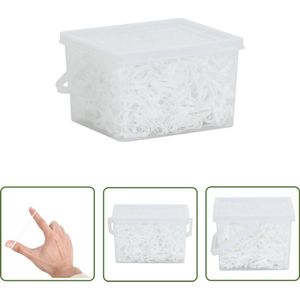 vidaXL Siliconen Elastiekjes - Paardelastiekjes - Haarelastiekjes paard 2500 st silicone wit - Mane Elastics - Paardhaar Styling - Paardenaccessoire