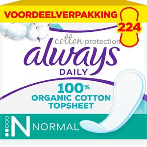 Always - Daily Cotton Protection - Inlegkruisjes - Normal - 8 x 28 stuks