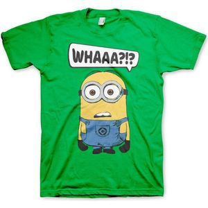 Minions Whaaa?!? T-Shirt Green-S