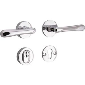 SKG3 kruk/kruk op rozet rechts Linea/Elegant m/ KTB glans chroom