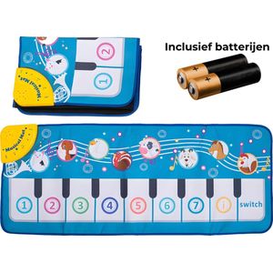 Teedz - Muziekmat voor peuters - Kinderen - Speelkleed - Piano - Dieren -Met Licht en geluid - Teedz -Educatief - Vanaf 1 jaar - Interactief - Inclusief batterij
