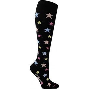 Supcare compressie sokken maat S (37-39) – stars - trendy compressiekousen – steunkousen – ademend – gezwollen, vermoeide en pijnlijke benen & voeten – spataderen - dagelijks gebruik – vliegreizen – zwangerschap �– dames en heren