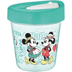 DISNEY Minnie en Mickey Mouse Reisbeker groen 350ml