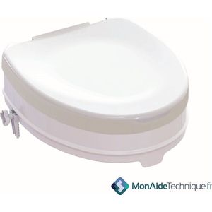 Verhoogd toilet - verschillende modellen beschikbaar Hoogte 10 cm - met deksel - lichtgrijs