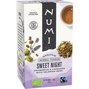 Numi - Sweet Night - Kamille, Lavendel en Valeriaanwortel (4 doosjes thee)