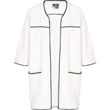 DreiMaster - Maritim - Gebreid Vest - Zwart/Wit