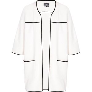 DreiMaster - Maritim - Gebreid Vest - Zwart/Wit