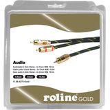 ROLINE GOLD audio aansluitkabel 3,5 mm stereo - 2x cinch, M/M, Retail Blister, 10 m