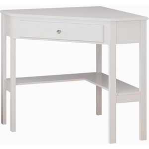 Vicco Velto Hoek kaptafel – 75 x 76.8 cm,met lade Wit
