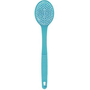 Badborstel, kunststof – blauw transparant, ca. 34 cm