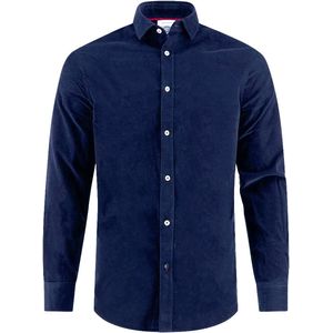 A Fish Named Fred - Overhemd - Donkerblauw - Katoen