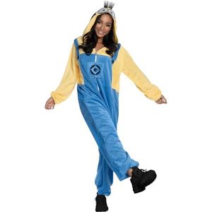 Minion Volwassen Onesie Kostuum voor Feestjes en Verkleedpartijen - Maat Large-Extra Large