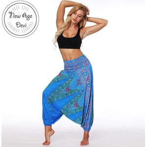 Yoga broek vrouwen - Yoga Trousers baggy - Harem Pants gym - Turquoise