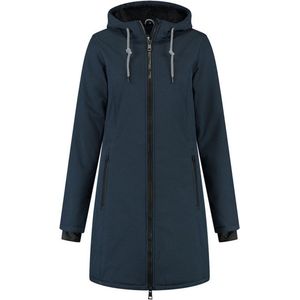 Kjelvik dames winterjas - Softshell parka dames - Tina - blauw - maat 42