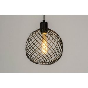 Lumidora Hanglamp 73251 - CELESTE1 - E27 - Zwart - Metaal - ⌀ 21 cm