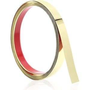 Metalen striptegelversiering - roestvrij staal - zelfklevend - 5m x 1cm