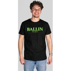 Ballin - T-shirt - Zwart - Korte Mouwen - Wit Logo