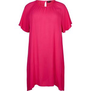 ZIZZI EROSE, S/S, ABK DRESS Dames Jurk - Pink - Maat S (42-44)