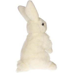 Pluche sneeuw haas knuffel 30 cm