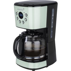 Korona 10665 - retro koffiezetapparaat - timer - 1.5 liter - mint groen