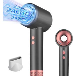 Professionele Sneldrogende Haardroger - 2400 W, Ionen Technologie, 3 Warmtestanden, Geluidsarm en Lichtgewicht