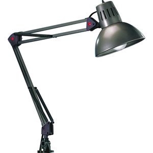 LED Klemlamp - Torna Tajin - E27 Fitting - Glans Grijs - Aluminium