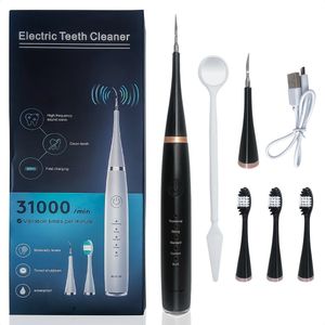 Amnex Elektrische Tandenborstel en Tandsteen Verwijderaar | 5 Standen | Tandplak Verwijderaar | Elektrische Tandsteenverwijderaar | Voor Witte Gezonde Tanden | Mondverzorging | USB Oplaadbaar | Tandarts Set met Tandarts Spiegel | Tanden Polijsten | T