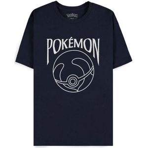 Pokémon - Heal Ball Heren Tshirt - S - Donkerblauw