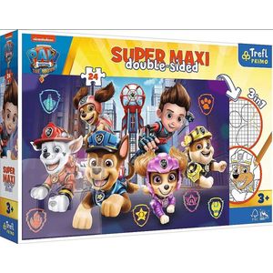 Super Maxi DOUBLE-SIDED PUZZEL 3 IN 1 Paw Patrol 24PCS
