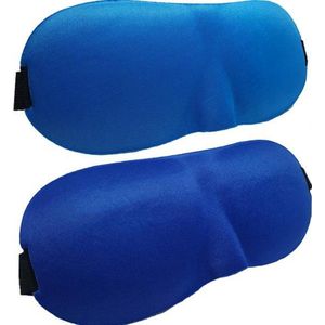 3D Slaapmaskers Blauw & Licht Blauw - Thuis – Slaapmasker - Verduisterend - Onderweg - Vliegtuig - Festival - Slaapcomfort - oDaani