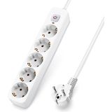 Aigostar - Stekkerdoos - 5 Stopcontacten - 5 Meter Verlengsnoer - Randaarde