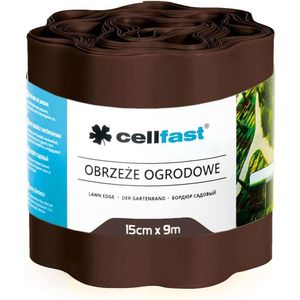 Cellfast Gazonrand / palisade / Borderrand - 15cm x 9m - bruin