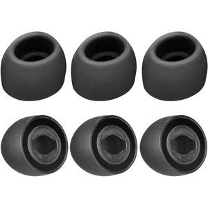 Allecto Plus - Siliconen Oordopjes voor Galaxy Buds Pro - 3 Maten - Comfortabel - SM-R190 Oordopjes - Oplaadkoffer - Zwart.