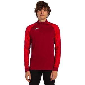 Joma - Elite IX - Sweatshirt - Rood - Halve Rits