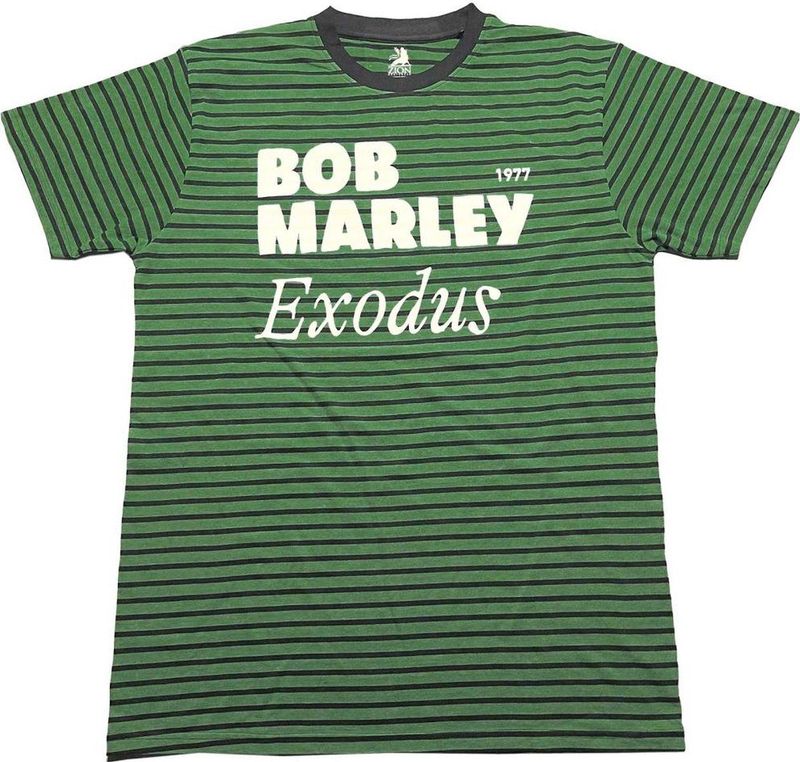 Bob Marley - Exodus Heren T-shirt - S - Groen