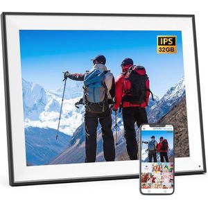 32 GB Digitale Fotolijst - 17 Inch Slimme Fotolijst met Dual-WiFi en IPS-Touchdisplay