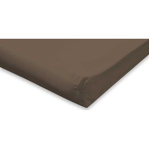 Elegance Topper Hoeslaken Katoen Perkal - Hoeslaken 160x200 - Taupe